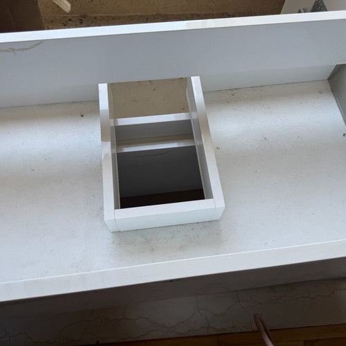 Lakiotis Bathroom Sink Base with 2 Drawers like new, white