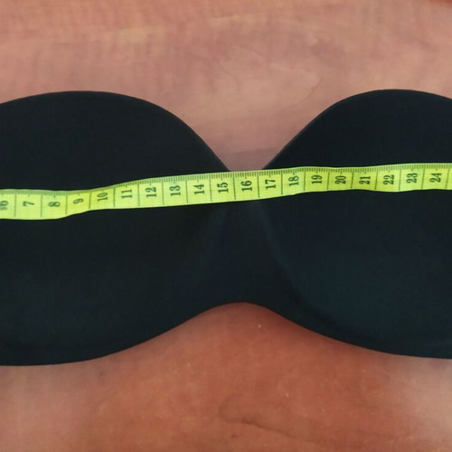 Strapless bra new, black without straps