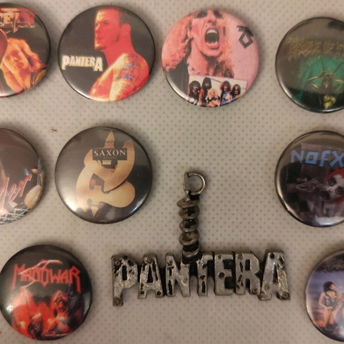Metal/Punk pin and pendant collection PANTERA used