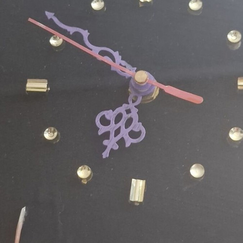 Chinese wall clock 30cm vintage, like new, mother of pearl design