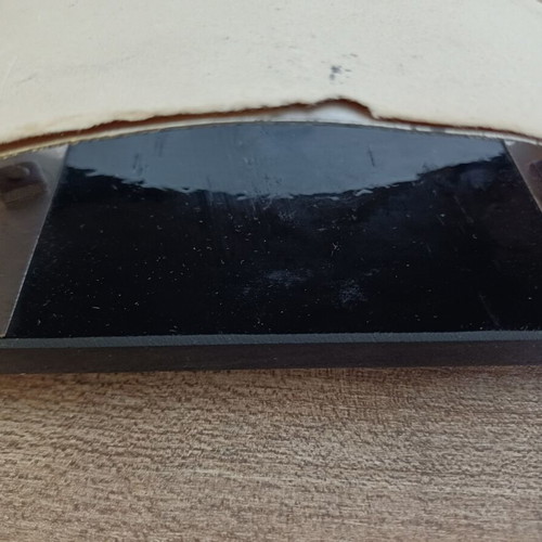 Ink Blotter used office accessory with glass and nickel metal
