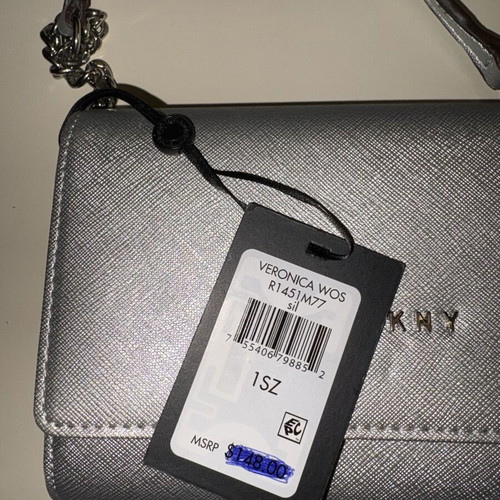 DKNY Mini Purse New Silver Shoulder Bag