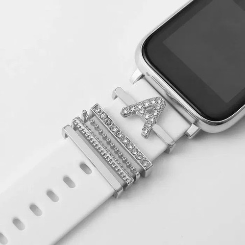 Apple Watch Strap Decoration New, Letter Charm for Silicone Bands