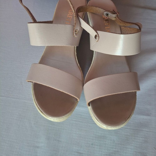 Platform sandals pink nude size 41 like new