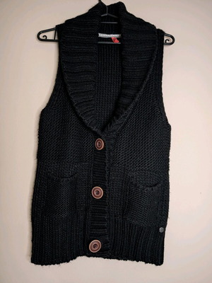 S.Oliver Knit Vest Black M Like New