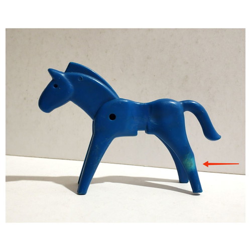 Playmobil Lyra blue horse used with slight discoloration
