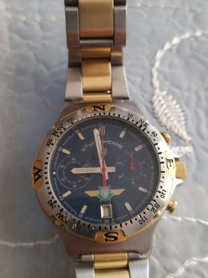 Russian wind-up chronograph watch like new