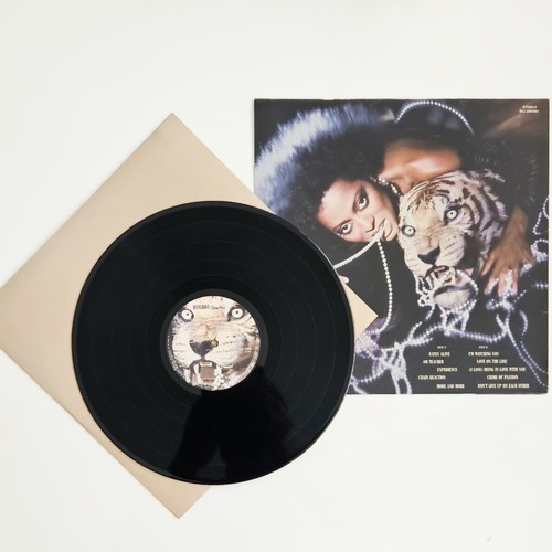 Diana Ross Eaten Alive vinyl LP mint condition, 1985 Greek edition