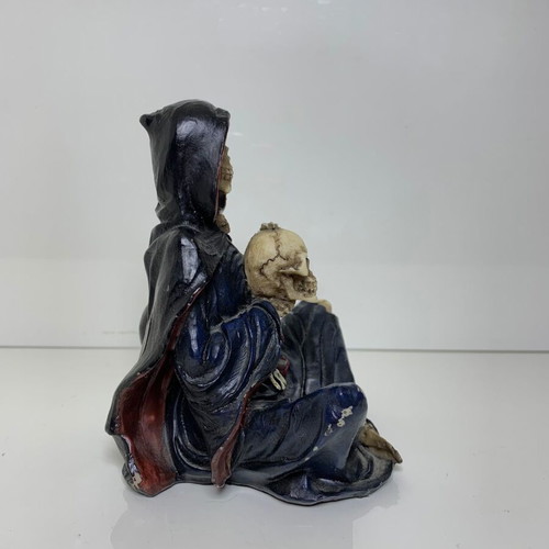 Gothic decorative figure Grim Reaper used, synthetic porcelain