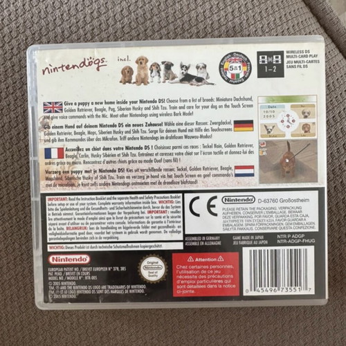 Nintendogs DS Dachshund & Friends simulation game like new