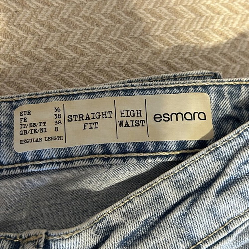 Esmara high waist straight fit jeans, blue, size 36