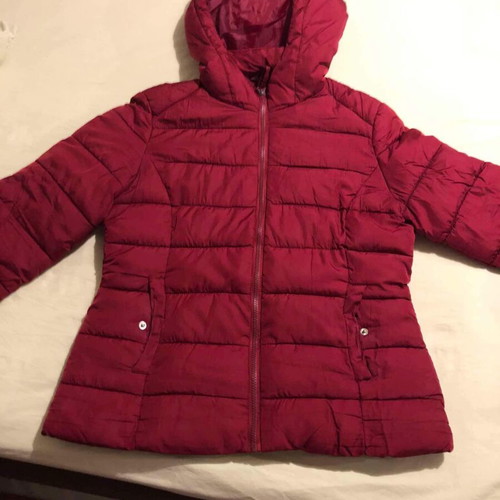 Red women's jacket used, size XL