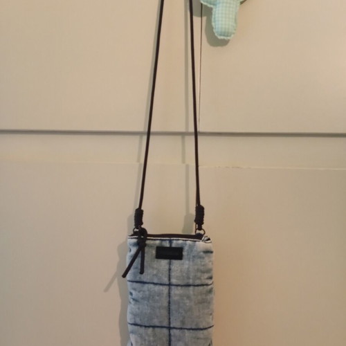 Pull & Bear denim crossbody bag new, fluffy, faded style