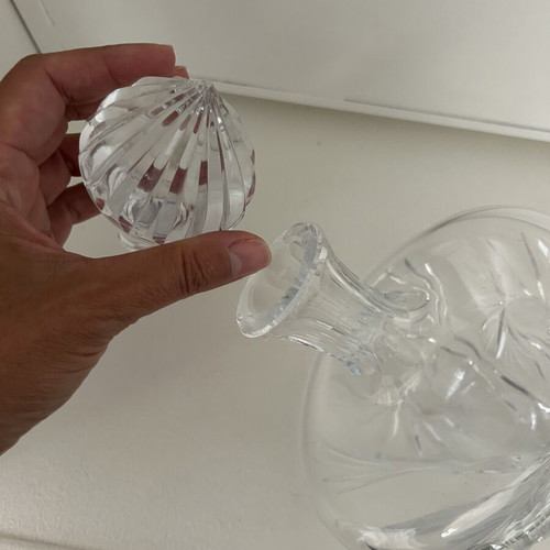 Vintage crystal carafe, 26cm height, 17cm diameter