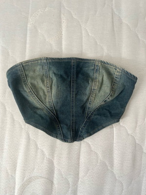 Denim bustier like new, blue, size S