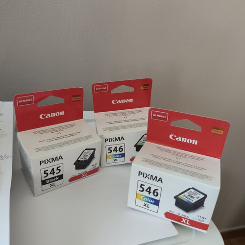 Canon PIXMA XL 546 & 545 Ink Cartridges Pack of 3 New