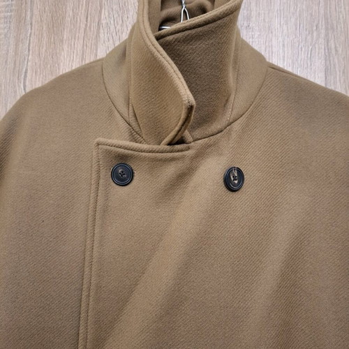 Zara brown wool and cashmere coat XL