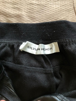 Silvian Heach Black Leather Pants New, Size M 38 10