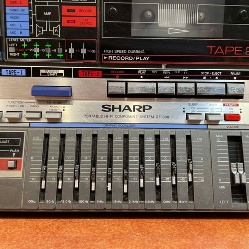 Sharp GF-800Z (D) Stereo Cassette Boombox used