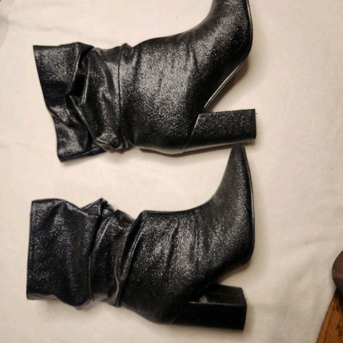 Booties used with rhinestones gray, size 37
