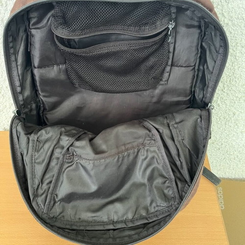 Magic Marine backpack used, brown and purple