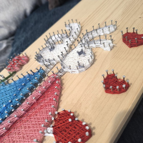 String Art Handmade, Height 80cm, Length 20cm, Thickness 1.5cm