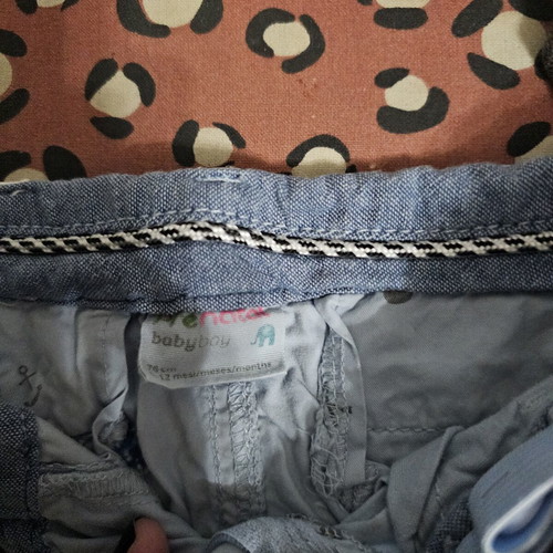 Baby shorts like new, blue, 12 months boy