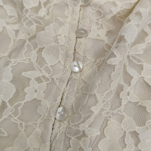 Coquette lace mini dress, ivory, y2k style