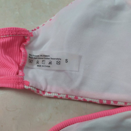 Pink bikini swimsuit