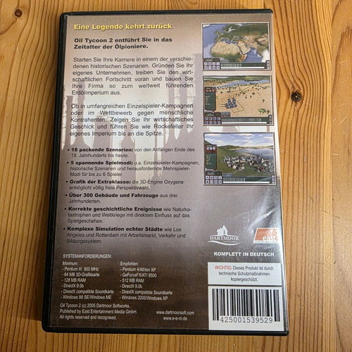 Oil Tycoon 2 PC strategy game used, German edition