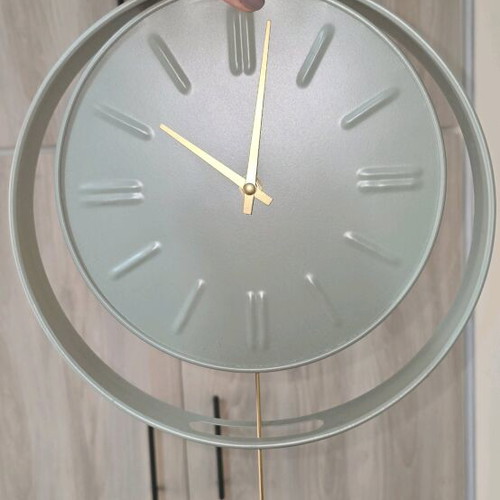 Wall clock new mint color 28x38 analog