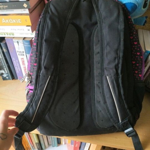 Polo shoulder bag used, black and pink