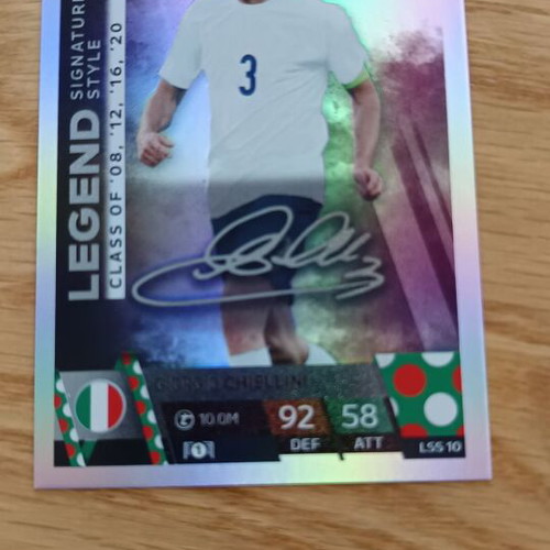 Chiellini Legend Signature Style Topps Match Attax Euro 2024 new