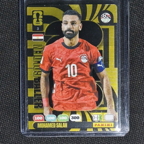 Mohamed Salah Golden Baller Panini Adrenalyn XL FIFA World Cup 2026 card new