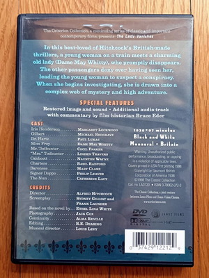 The Lady Vanishes (Η Κυρία εξαφανίζεται) DVD μεταχειρισμένο, Alfred Hitchcock Criterion Collection