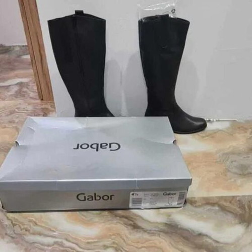 Gabor boots new, black, genuine leather, size 37.5
