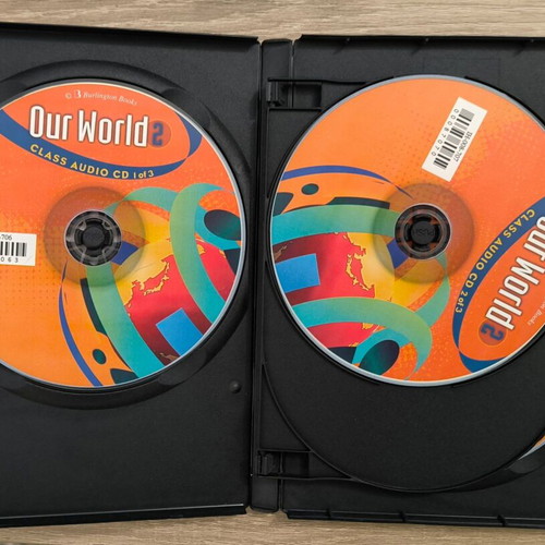 Our World 2 Burlington class audio CDs new