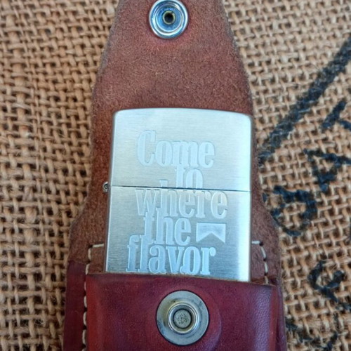 Zippo lighter with original case used