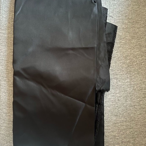 Package of various fabrics and fur trim, coat fur collars