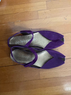 Pedro Garcia sandals size 40 purple suede used, made in Spain