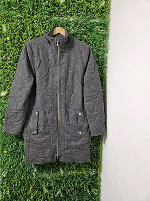 Bruuns Bazaar wool coat like new, gray color, size 38