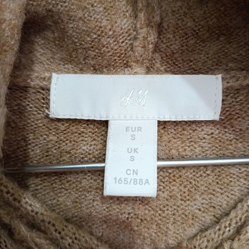 H&M Wool Hoodie Sweater like new, beige, size S