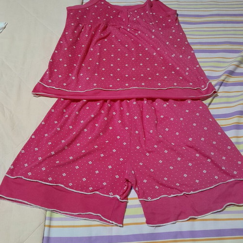 Pink pajamas like new, cotton blend, size XL