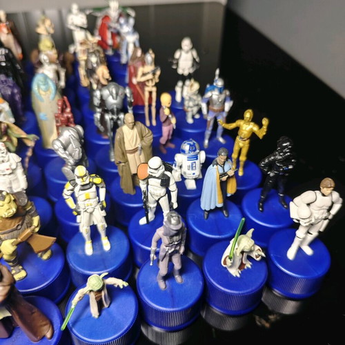 Star Wars Pepsi Bottle Cap Figures used, pack of 78