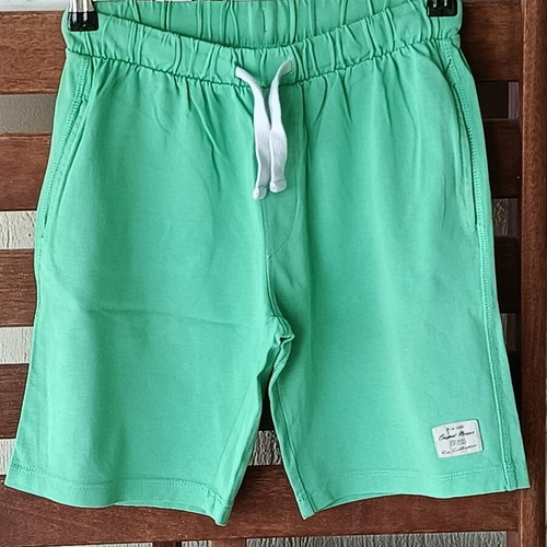 Original Marines boys' cotton shorts used, size 9/10, light green