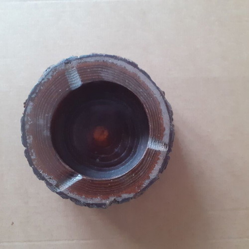 Wooden rustic tree trunk ashtray like new
