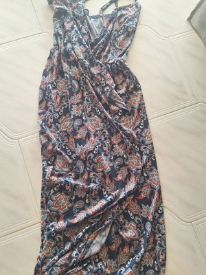 Noobass Floral Jumpsuit S-M with Paisley Print, like new