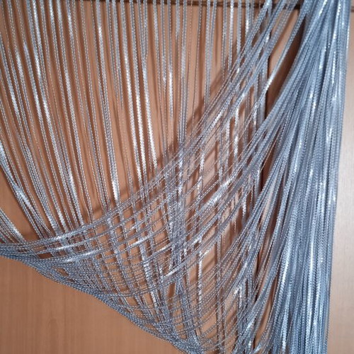 Figure curtain silver, new, 89 cm width and 2.5 m length
