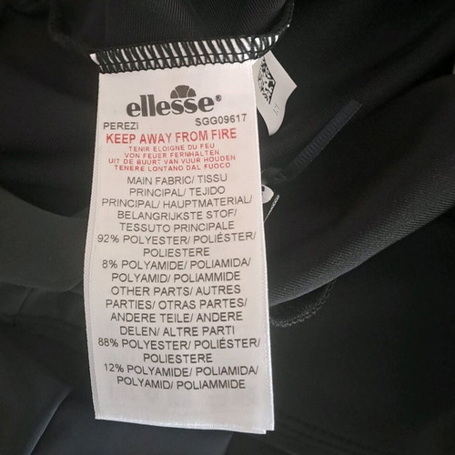 Ellesse sports leggings long new, black, size L 40
