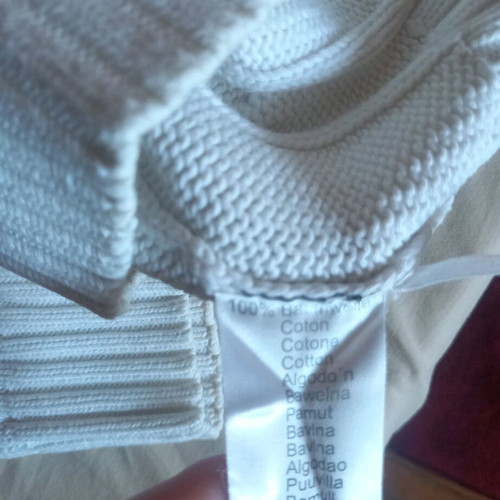 White sweater XL like new with thick knit